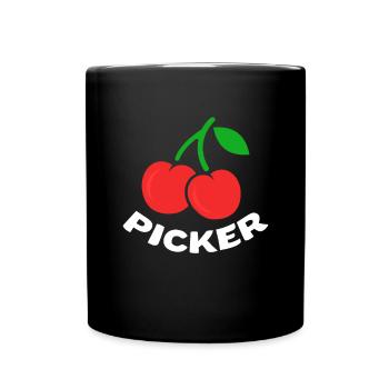 Cherry Cherry Tree Cherry Blossom Fruit Gift - Full Colour Mug - black - Front