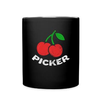 Cerise - Mug uni - noir - Devant