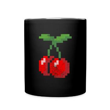 Cerise - Mug uni - noir - Devant