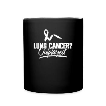 Cancer du poumon Sensibilisation gratuite au cancer du poumon - Mug uni - noir - Devant
