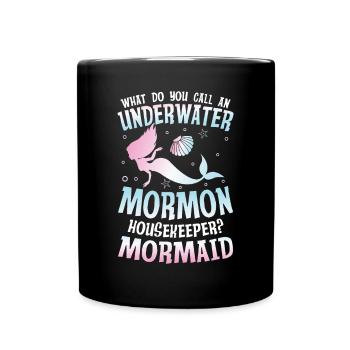 Underwater Mormon Housekeeper Mormaid für einen - Tasse einfarbig - Schwarz - Vorne
