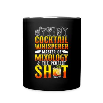 Bartender Mixologist Cocktail - Tasse einfarbig - Schwarz - Vorne