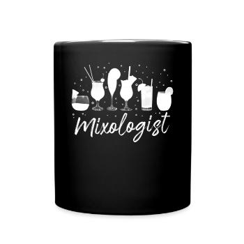 Bartender, Mixologist, Mixologist - Full Colour Mug - black - Front
