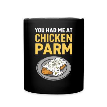 Vous m’avez eu au Chicken Parm Italian - Mug uni - noir - Devant