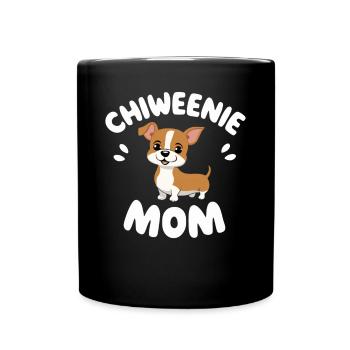 Chiweenie Mom - Maman chien aimante - Mug uni - noir - Devant