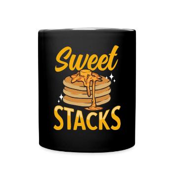 Pancake Breakfast Pancakes - Full Colour Mug - black - Front