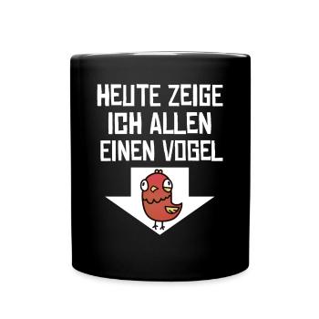 Bird for pranksters and humor lover nerd - Full Colour Mug - black - Front