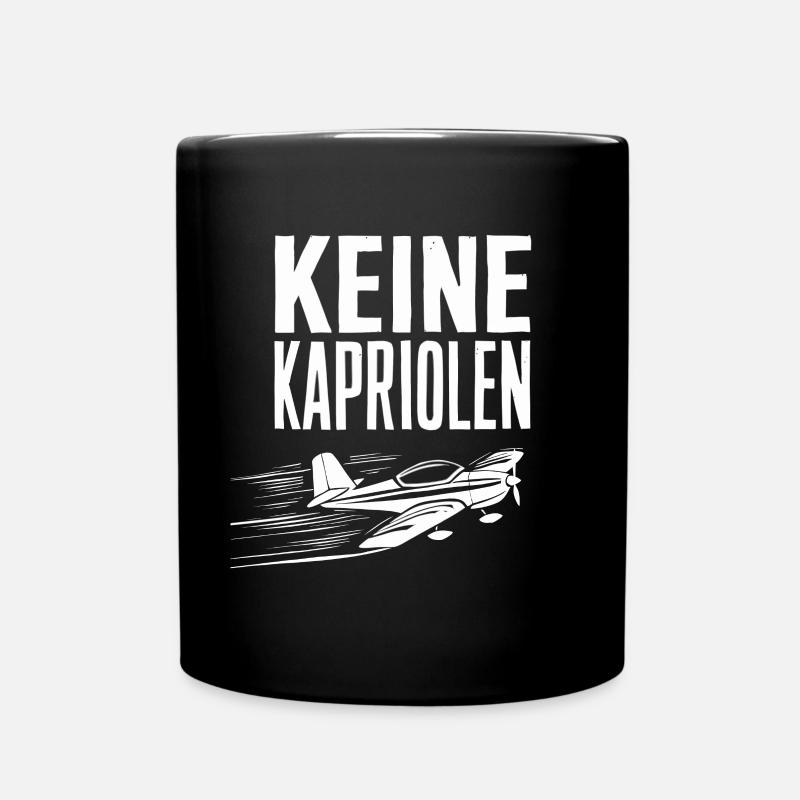 Keine Kapriolen - Nicht so tief Rüdiger - Tasse einfarbig - Schwarz