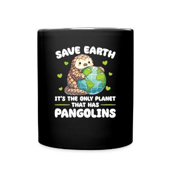 Ist der einzige Planet mit Schuppentiere Earth Day - Tasse einfarbig - Schwarz - Vorne