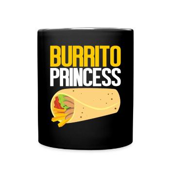 Burrito Gift - Tasse einfarbig - Schwarz - Vorne