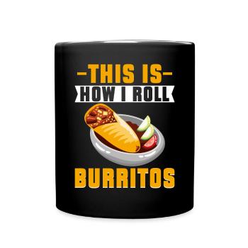 Burrito Gift - Full Colour Mug - black - Front