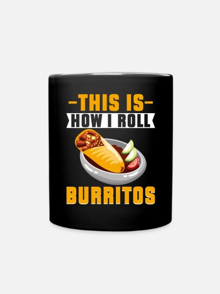 Burrito Gift - Tasse einfarbig - Schwarz