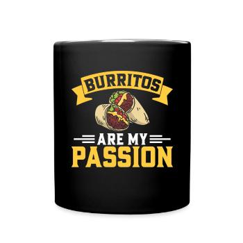 Burrito Gift - Full Colour Mug - black - Front