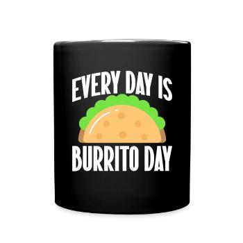Burrito Gift - Full Colour Mug - black - Front