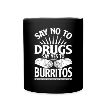 Burrito Gift - Full Colour Mug - black - Front