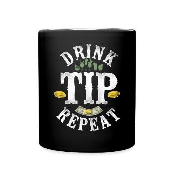 Bartender Mixologist Drink Tip - Tasse einfarbig - Schwarz - Vorne