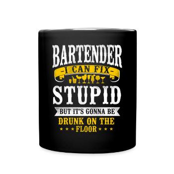 Bartender Mixologist Bartender I - Tasse einfarbig - Schwarz - Vorne