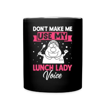 employé de la cafétéria ne me force pas à utiliser le Sti - Mug uni - noir - Devant