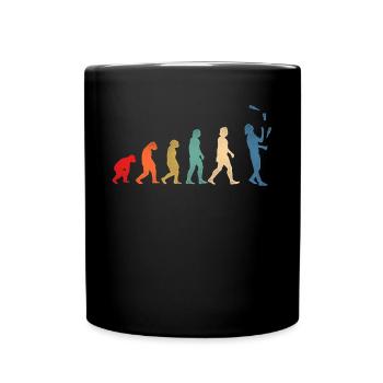 Bartender Mixologist Evolution - Tasse einfarbig - Schwarz - Vorne