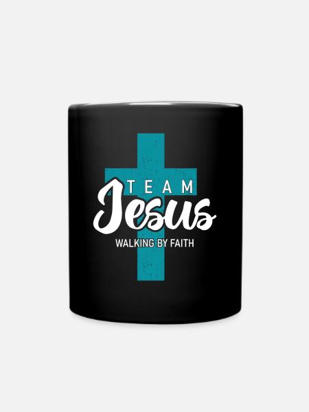 Équipe Jésus – Marcher par la foi pour les chrétiens - Mug uni - noir