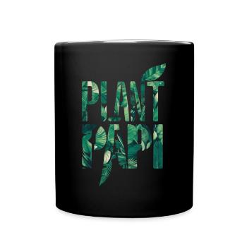 Motif de feuille de Papi pour les amoureux des plantes - Mug uni - noir - Devant
