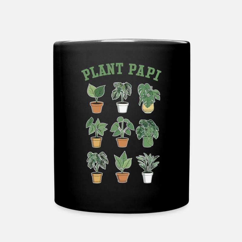 Plant Papi - Zimmerpflanzenliebe für echte - Tasse einfarbig - Schwarz