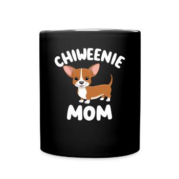 Chiweenie Mom - Proud of your little friend! - Full Colour Mug - black - Front