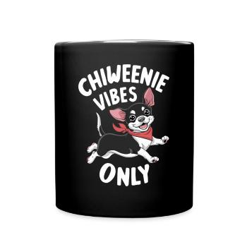 Chiweenie Vibes uniquement - Chiweenie Dog Love - Mug uni - noir - Devant
