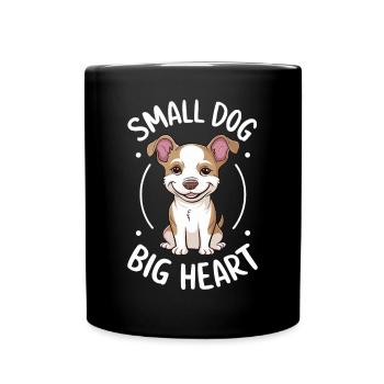 Chiweenie Dog: Small Dog, Big Heart - Full Colour Mug - black - Front