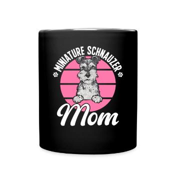 Miniature Schnauzer Dog Schnauzer - Full Colour Mug - black - Front