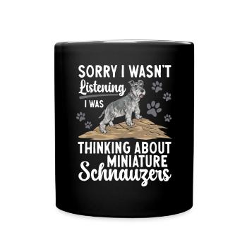 Schnauzer nain Chien Schnauzer - Mug uni - noir - Devant