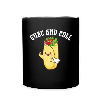 Burrito Gift - Tasse einfarbig - Schwarz - Vorne