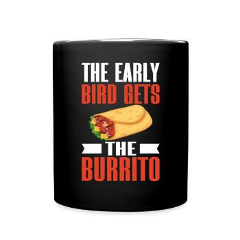 Cadeau Burrito - Mug uni - noir - Devant