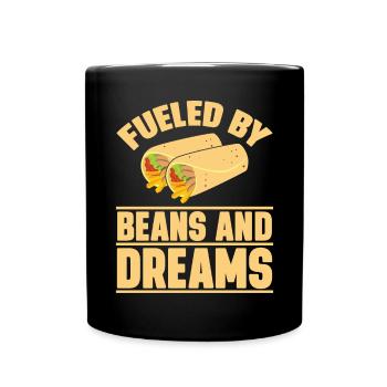 Burrito Gift - Tasse einfarbig - Schwarz - Vorne