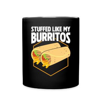 Burrito Gift - Full Colour Mug - black - Front