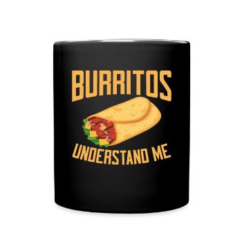 Burrito Gift - Full Colour Mug - black - Front