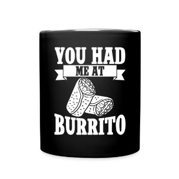 Burrito Gift - Full Colour Mug - black - Front