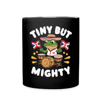 Coqui Frog Puerto Rico Pride Boricua Puerto Rican - Full Colour Mug - black - Front