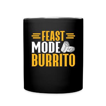 Burrito Gift - Tasse einfarbig - Schwarz - Vorne