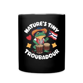 Coqui Frosch Puerto Rico Pride Boricua Puerto-Ricaner - Tasse einfarbig - Schwarz - Vorne