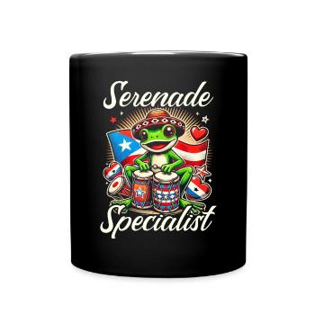 Coqui Frosch Puerto Rico Pride Boricua Puerto-Ricaner - Tasse einfarbig - Schwarz - Vorne