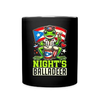 Coqui Frog Puerto Rico Pride Boricua Puerto Rican - Full Colour Mug - black - Front