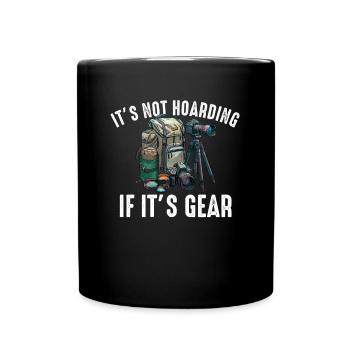 it's not horading gear, Photography camera - Tasse einfarbig - Schwarz - Vorne