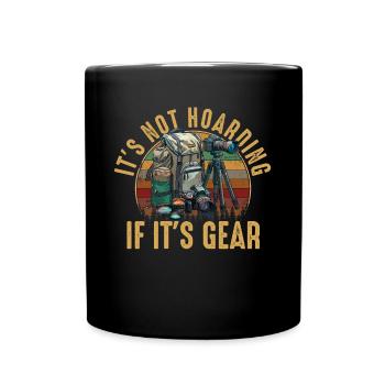 it's not horading gear, Photography camera - Tasse einfarbig - Schwarz - Vorne