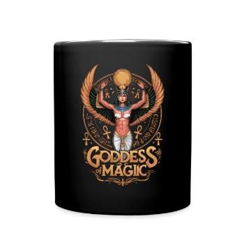 Göttin der Magie Ägypten - Tasse einfarbig - Schwarz - Vorne