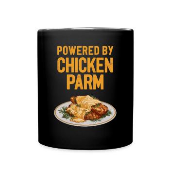 Propulsé par Poulet Parm - Poulet Parm Italien - Mug uni - noir - Devant