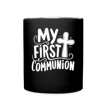 My First Communion - Full Colour Mug - black - Front