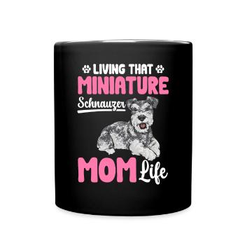 Schnauzer nain Chien Schnauzer - Mug uni - noir - Devant