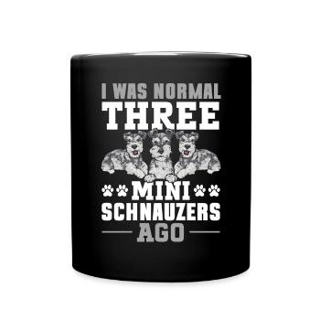 Schnauzer nain Chien Schnauzer - Mug uni - noir - Devant