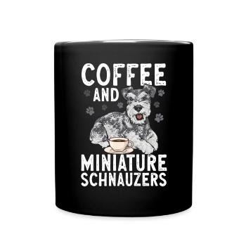 Schnauzer nain Chien Schnauzer - Mug uni - noir - Devant